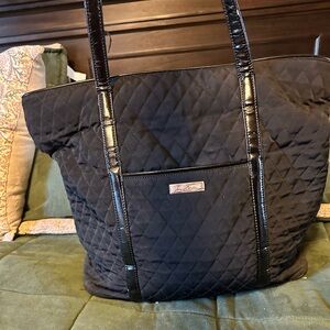Vera Bradley Black Quilted Tote